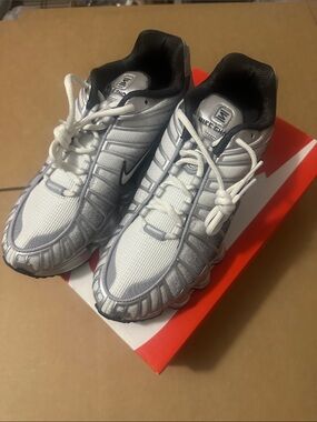 Nike Shox TL Print Metallic Silvet Men Size